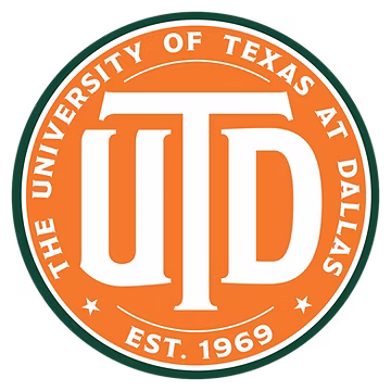 UT Dallas 2 Color Emblem Brand Identity File logo
